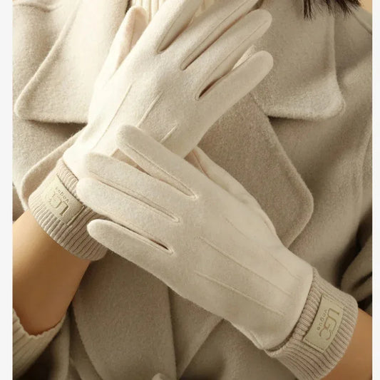 Women's Cashmere Touch Screen Gloves - Luxury Winter Warmth
